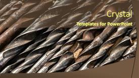  Presentation with hand tools - Beautiful PPT theme featuring old-vintage-hand-tools-set backdrop and a tawny brown colored foreground