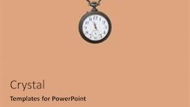  Presentation with space time - Slide deck enhanced with old-vintage-pocket-watch background and a coral colored foreground