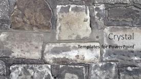  Presentation with sandstone - Presentation theme consisting of old-vintage-sandstone-wall-1 background and a light gray colored foreground