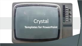  Presentation with old west vintage compass - Presentation with old vintage tv background and a gray colored foreground