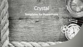  Presentation with scouting - Presentation with scouting sports - ship ropes and compass background and a gray colored foreground