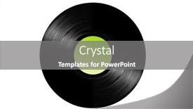  Presentation with old album - Theme enhanced with old-vinyl-33-lp-album background and a gray colored foreground