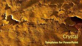  Presentation with creative - Presentation theme consisting of old-wall-background-useful background and a tawny brown colored foreground