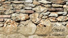  Presentation with old stone age - Colorful PPT theme enhanced with texture background old wheather backdrop and a black colored foreground