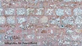  Presentation with lichen - Presentation theme consisting of old-wall-texture-with-lichen background and a light gray colored foreground