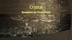  Presentation with old brick wall texture - Amazing slide deck having crack concrete - old wall texture backdrop and a tawny brown colored foreground