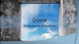  Presentation with law blue sky scales of justice - Amazing slides having old wall with blue sky backdrop and a light blue colored foreground