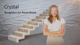  Presentation with calvary religious cross against - Amazing theme having old wall with peeled plaster backdrop and a light gray colored foreground