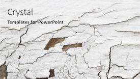  Presentation with wall paint - Presentation theme enhanced with old-wall-with-white-paint background and a white colored foreground