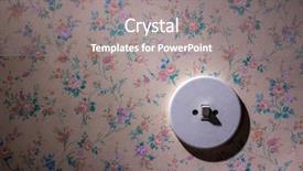  Presentation with switch off light - Slides featuring old wallpaper with light switch background and a gray colored foreground