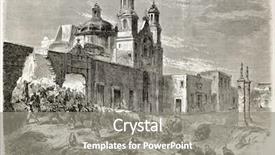  Presentation with notre dame - Presentation enhanced with old war - french intervention in mexico assault background and a gray colored foreground