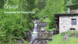  Presentation with water - Audience pleasing presentation consisting of old water-mill backdrop and a tawny brown colored foreground