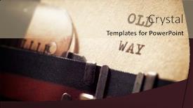  Presentation with way - Slide deck having old-way-phrase-written background and a lemonade colored foreground