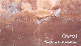  Presentation with grungy white concrete wall - Slide set featuring old weathered damaged wall grunge background and a coral colored foreground