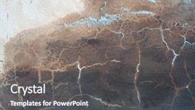  Presentation with wall - Amazing slide deck having old weathered damaged wall grunge backdrop and a dark gray colored foreground