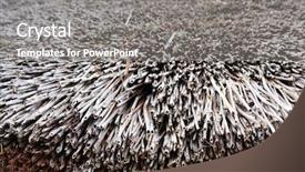  Presentation with straw - Slide deck enhanced with old weathered thatched roof natural background and a gray colored foreground