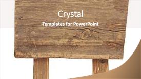  Presentation with old wood - Presentation theme consisting of old weathered wood sign isolated background and a coral colored foreground