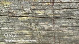  Presentation with rustic old wood texture - Slides enhanced with old weathered wood texture natural background and a gray colored foreground