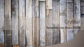  Presentation with rustic old wood texture - Theme having old-weathered-wood-wall-background background and a light gray colored foreground