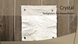  Presentation with notebook paper pieces of ready - Theme with old west wanted poster - retro paper on wooden wall background and a coral colored foreground