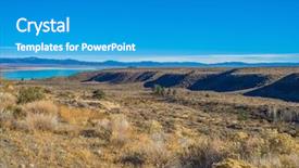  Presentation with gold mine - Cool new PPT theme with old western gold mine - bodie ghost town california state backdrop and a teal colored foreground