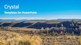  Presentation with california irrigation canals farming - Colorful presentation design enhanced with old western gold mine - bodie ghost town california state backdrop and a teal colored foreground