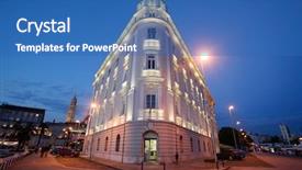  Presentation with croatia split - Presentation theme having the evening in split background and a teal colored foreground