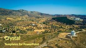  Presentation with old windmill - Audience pleasing theme consisting of old windmill from the high backdrop and a tawny brown colored foreground