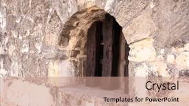  Presentation with good - Beautiful presentation featuring old window at the alamo backdrop and a coral colored foreground