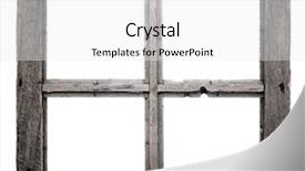  Presentation with house window frame - Colorful presentation enhanced with old window frame isolated backdrop and a white colored foreground