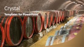  Presentation with cellar - Colorful slide deck enhanced with old-wine-cellar-in-pecs backdrop and a violet colored foreground