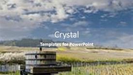  Presentation with press - Presentation design having old-wine-press-cote-de and a seafoam green colored foreground