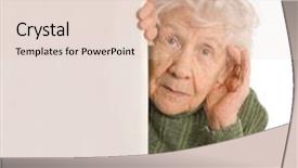  Presentation with old people - Colorful PPT theme enhanced with old woman spies isolated backdrop and a lemonade colored foreground