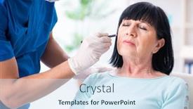  Presentation with doctor visiting family a new born - Amazing PPT layouts having old-woman-visiting-male-doctor backdrop and a sky blue colored foreground