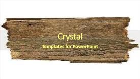  Presentation with wood board - Beautiful theme featuring old wood board plank surface texture isolated on white backdrop and a tawny brown colored foreground