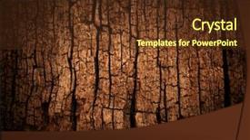  Presentation with cracked - Slides consisting of old wood cracked texture background and a tawny brown colored foreground