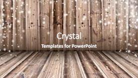  Presentation with snow flakes - PPT layouts featuring old wood texture with snow flakes background and a violet colored foreground