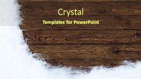  Presentation with wood texture - Slide set having old-wood-texture-with-snow background and a tawny brown colored foreground