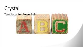  Presentation with abc - Amazing slides having old wooden blocks abc backdrop and a  colored foreground