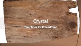  Presentation with wood board - Cool new presentation design with old wooden board isolated backdrop and a coral colored foreground