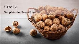  Presentation with rustic old wood texture - Beautiful slides featuring old wooden board rustic style backdrop and a soft green colored foreground