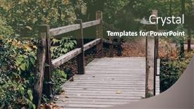  Presentation with forest bridge - Beautiful slides featuring tata - old wooden bridge in deep backdrop and a tawny brown colored foreground