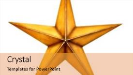  Presentation with star - Slides having old wooden christmas star background and a gold colored foreground