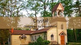  Presentation with church - Beautiful presentation featuring old wooden church and meeting backdrop and a  colored foreground