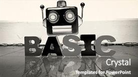  Presentation with basic - Slides consisting of old wooden floor solarized monochrome background and a gray colored foreground