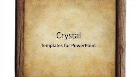  Presentation with parchment paper - PPT theme with old wooden frame with paper background and a soft green colored foreground
