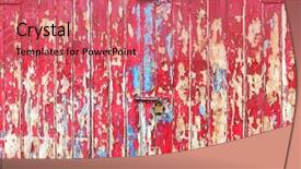  Presentation with old wooden door antique - Cool new presentation theme with decomposers - old wooden garage door backdrop and a coral colored foreground