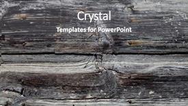  Presentation with rustic old wood texture - Slide set featuring old wooden grunge door texture background and a gray colored foreground