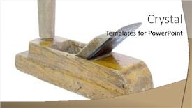  Presentation with plane - Slides featuring old-wooden-hand-plane background and a white colored foreground