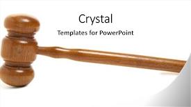  Presentation with judge gavel or law hammer - Presentation theme featuring concept bong for smoking marijuana background and a light gray colored foreground